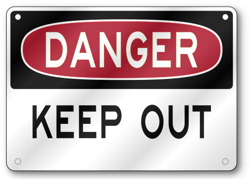 Keep Out Safety Sign - Dangerous Or Hazardous Zones (500x500), Png Download