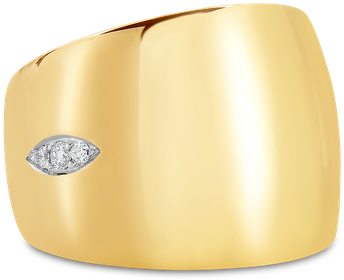 Roberto Coin Ring With Diamonds - Lampshade (800x800), Png Download
