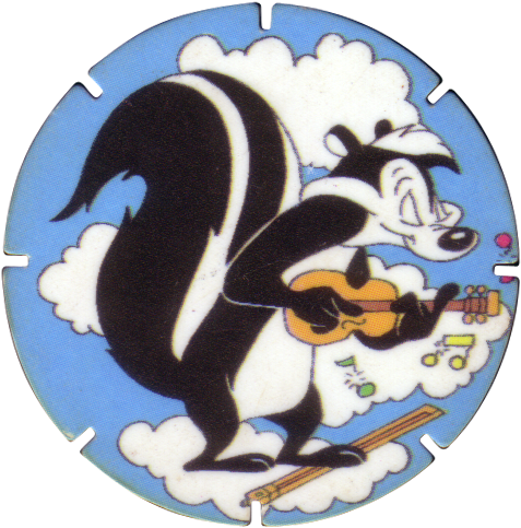 Tazos > Walkers > Looney Tunes 03 Pepe Le Pew - Tazos Looney Tunes (500x500), Png Download