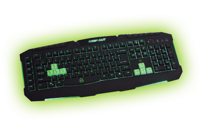 Backlit Keyboard F90 Green Keep Out - Approx Keep Out F90e Led Backlighted Keyboard (f90e) (800x600), Png Download