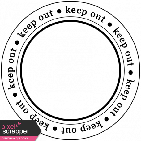 Teenage Word Circle Keep Out - Circle (456x456), Png Download