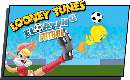 Looney Tunes Floating Futbol (430x283), Png Download
