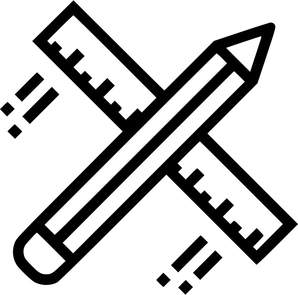 Pencil Ruler Design Drawing Flying Architecture Stationary Architecture Icon Png Full Size Png Download Seekpng
