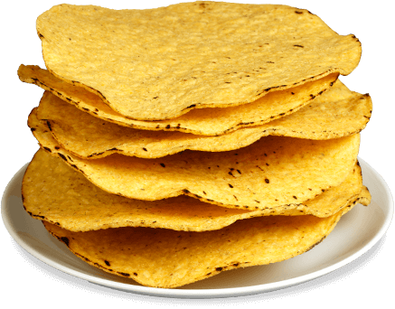 Tostada Shells - Tostadas In English (437x342), Png Download