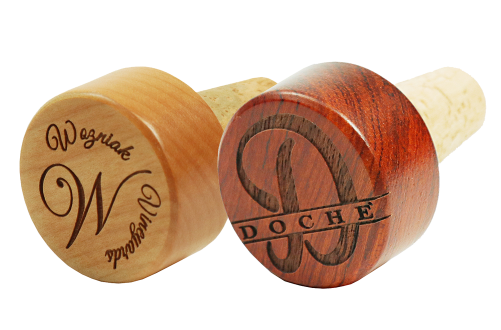 Wood Chateau Bottle Stop - Decorative Rubber Stamp (500x588), Png Download