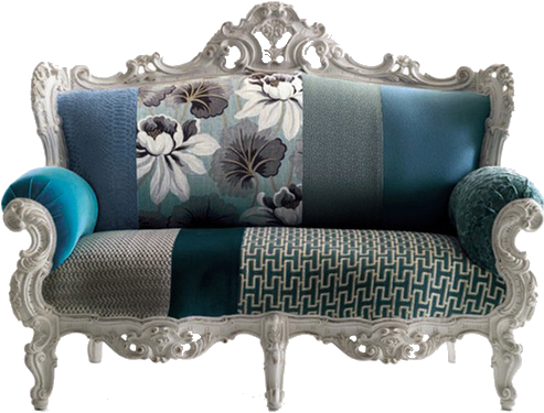 Photo Modern Vintage Furniture Contemporary Flair Moda - Modern Sofa Upholstery Fabric (500x416), Png Download