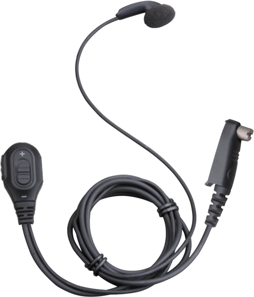 Ptt Button Integrated In The Microphone - Hytera Esn10 Earbud Earpiece With Microphone Ptt (600x600), Png Download
