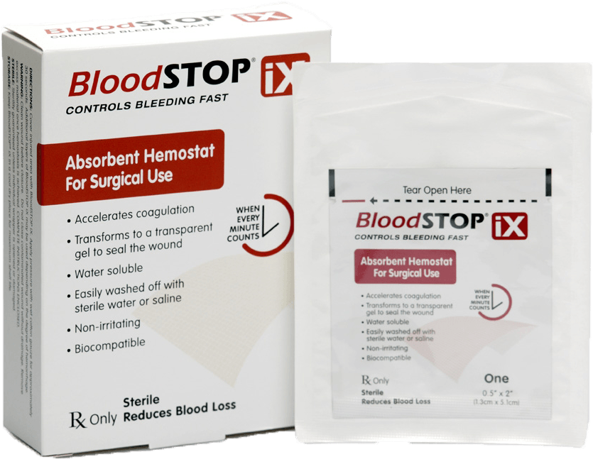 *bloodstop Ix Regulatory Approvals - Bloodstop Ix Hemostatic Gauze, 2" X 2", (1280x961), Png Download