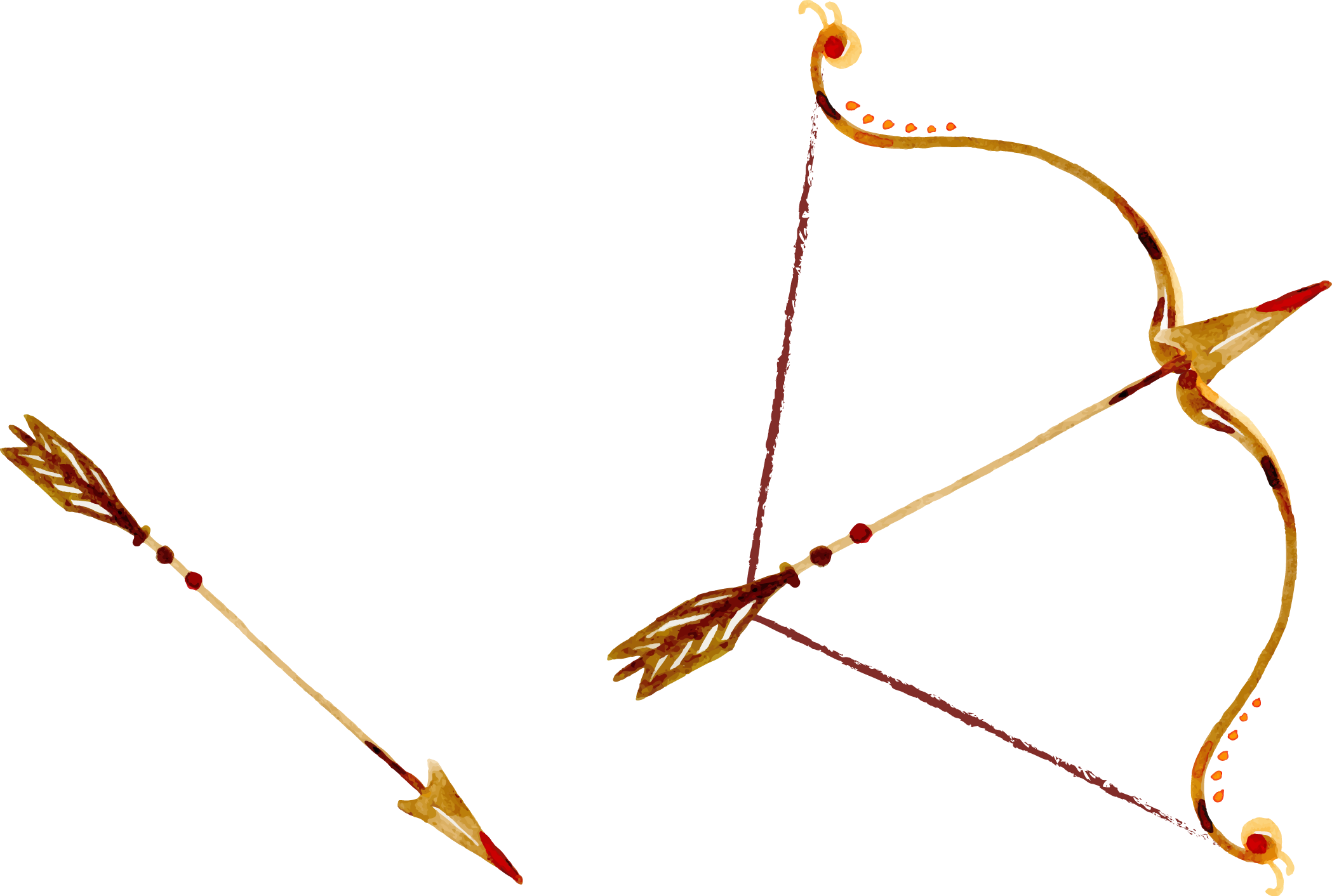 Archery Bow And Arrow - Archery (2098x1412), Png Download