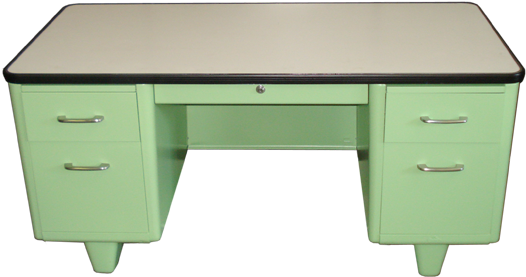 Vintage Tanker Desks - All Steel Desk (530x530), Png Download