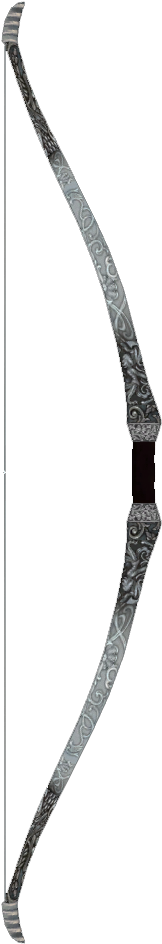 Oblivion Silverbow - Silver Bow And Arrow (712x950), Png Download
