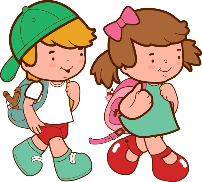 Imágenes De Niños Y Niñas En La Escuela School Days, - Children Going To School Clipart (699x630), Png Download