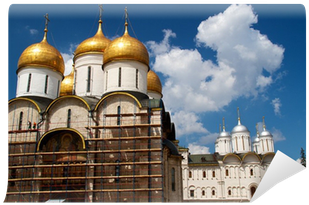 Dormition Cathedral In Moscow Kremlin Wall Mural • - Dormition Cathedral (400x400), Png Download