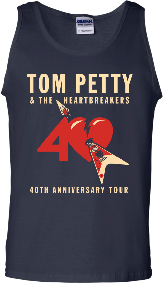 40th Anniversary Tour Tom Petty Shirt, Hoodie, Tank - Tom Petty & The Heartbreakers Tour 2017 (1155x1155), Png Download