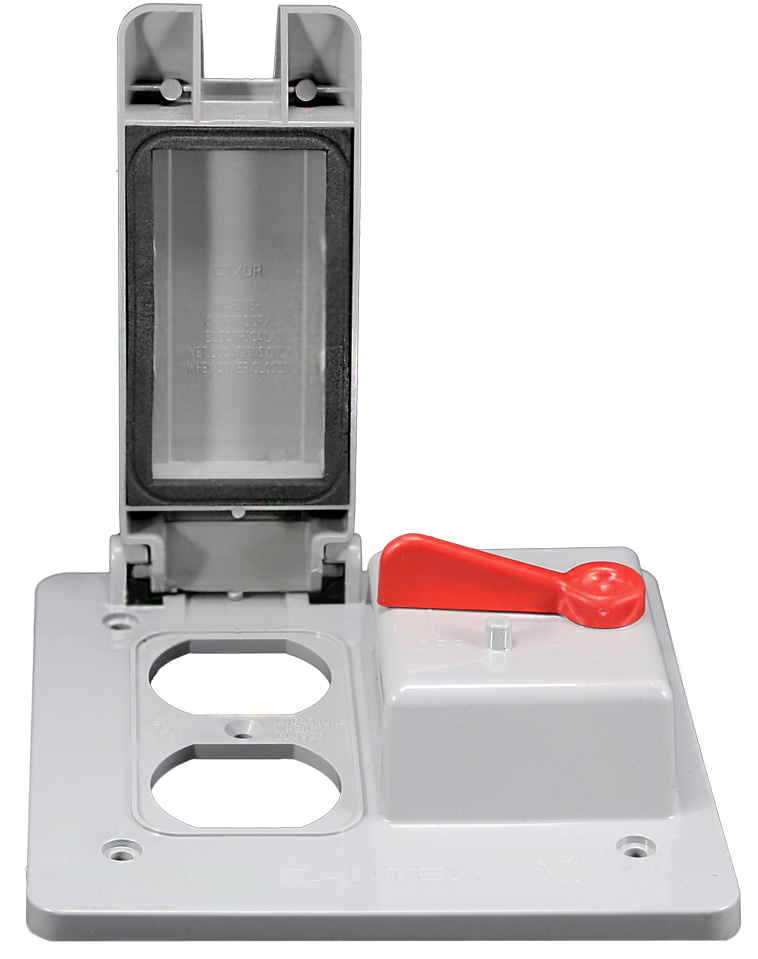 2-gang Weatherproof Duplex & Toggle Switch Cover - Mobile Phone (1000x1000), Png Download