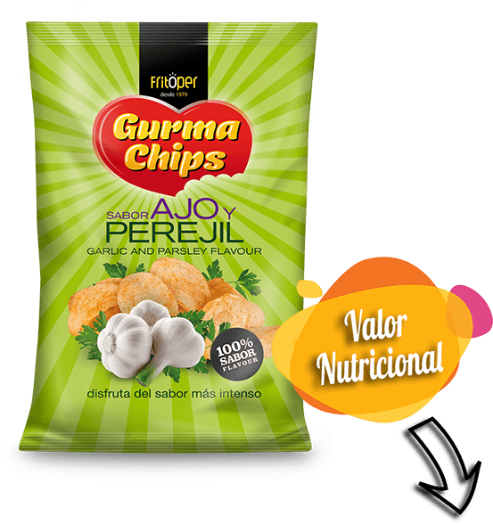 Patatas Fritas Sabor Ajo Y Perejil - Patata Sabor Barbacoa (600x600), Png Download