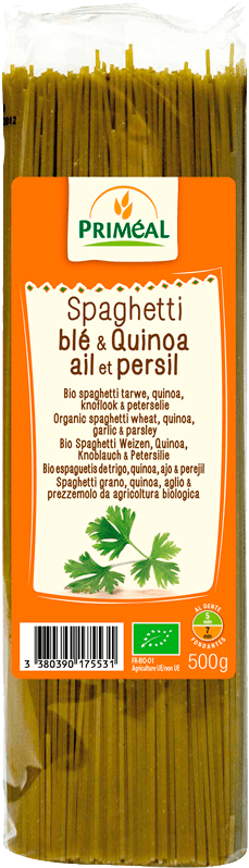 Espagueti De Trigo, Quinoa, Ajo Y Perejil - Primeal Spaghetti Wheat, Quinoa, Garlic And Parsley (800x800), Png Download