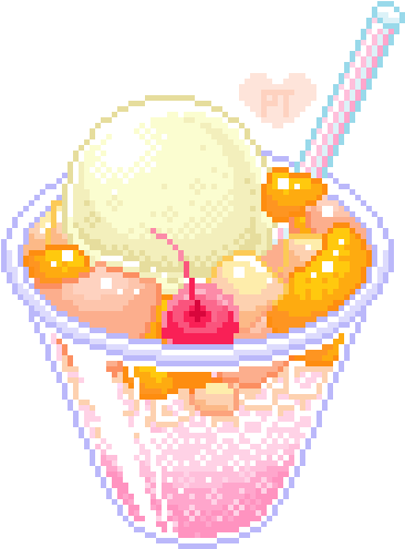 “nice Nice And It's Real Life ” Pixel Art Food, - Desserts Pixel Art (540x542), Png Download