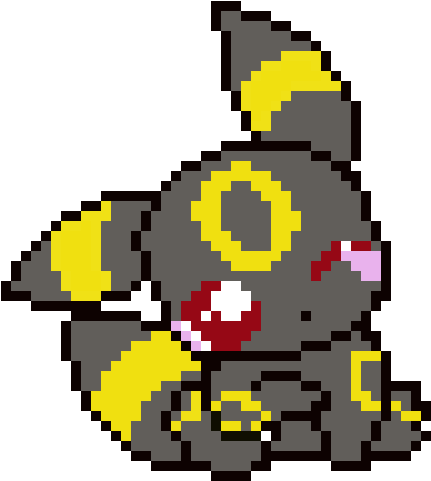 Cute Umbreon - Cute Umbreon Pixel Art (480x510), Png Download