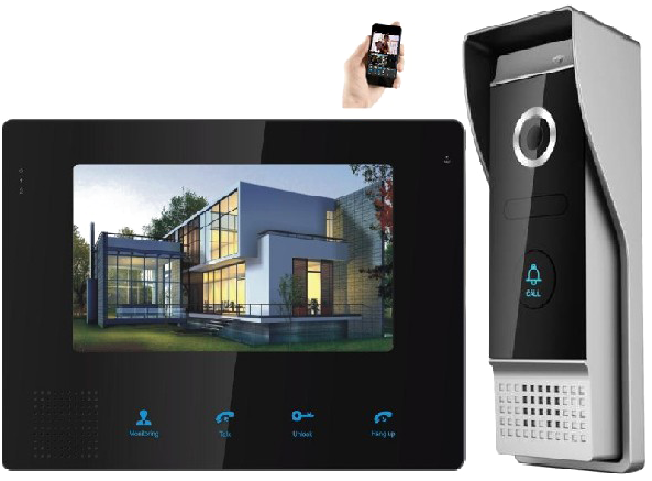 Intercom System Png Transparent Image - Wifi Intercom For House (602x443), Png Download