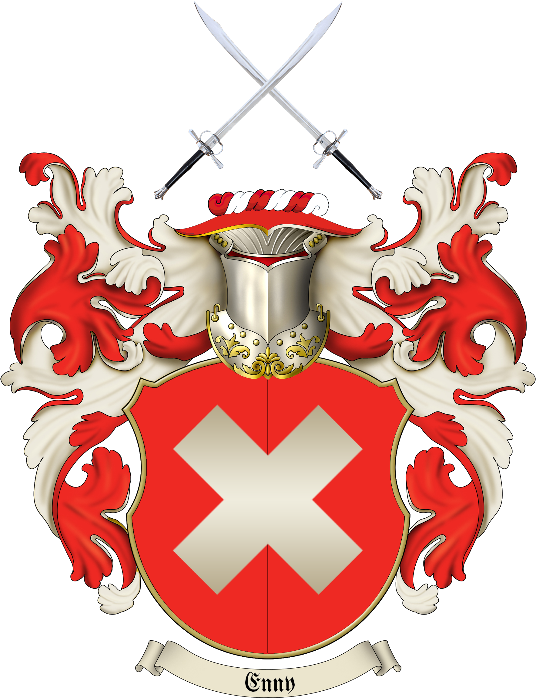 Just Finished My Enny Family Crest - Family Crests Coat Of Arms (2000x2400), Png Download