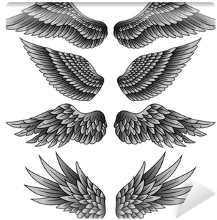 Tattoo Wing D (400x400), Png Download