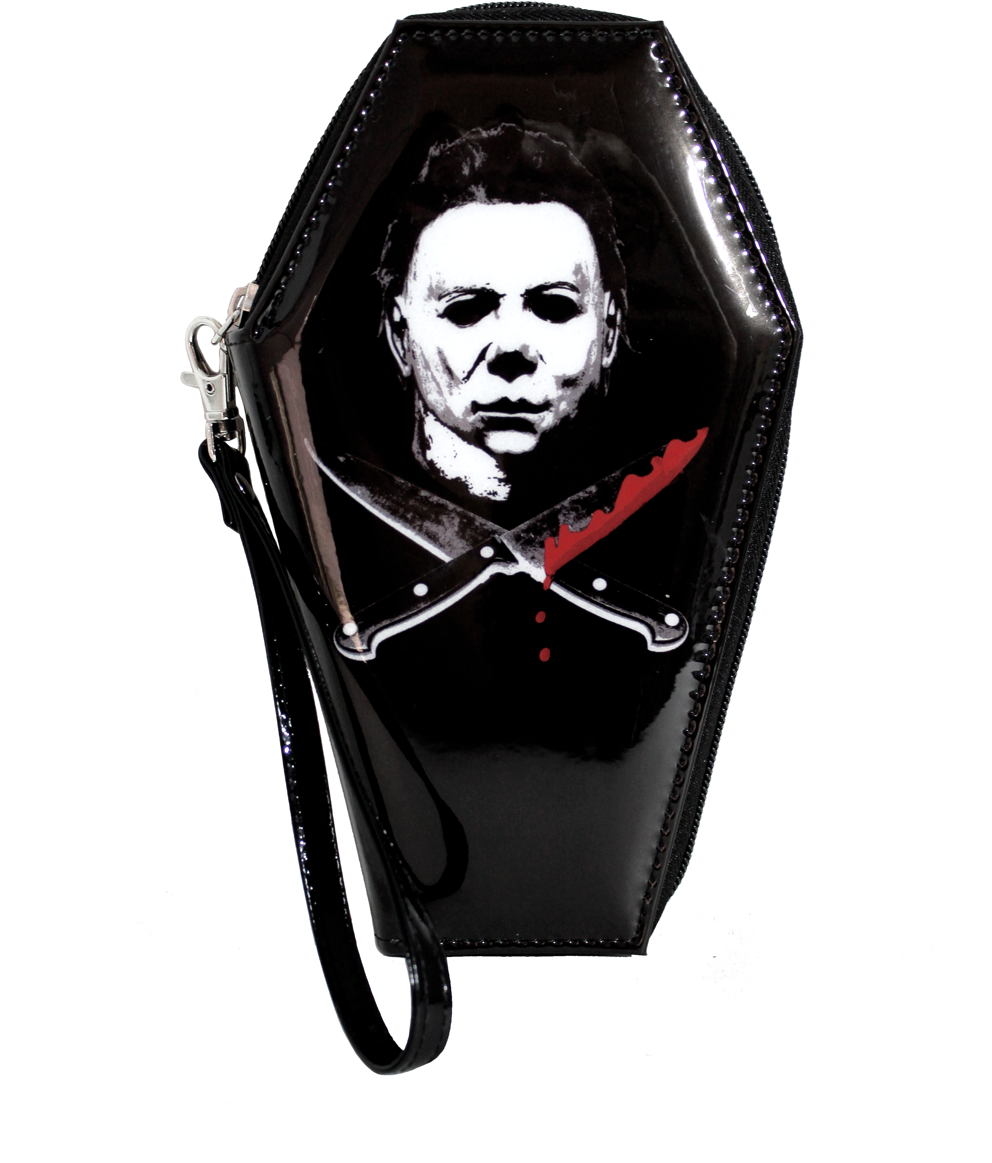Mike Myers Coffin Wallet - Rock Rebel Mike Myers Cross Knives Bi-fold Wallet (3456x4306), Png Download