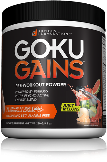 Goku Test Strength Stack - Goku Gains Pre Workout (480x600), Png Download