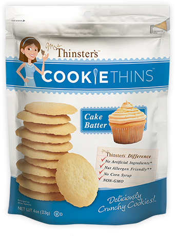 Cookie Thins Cake Batter (346x468), Png Download