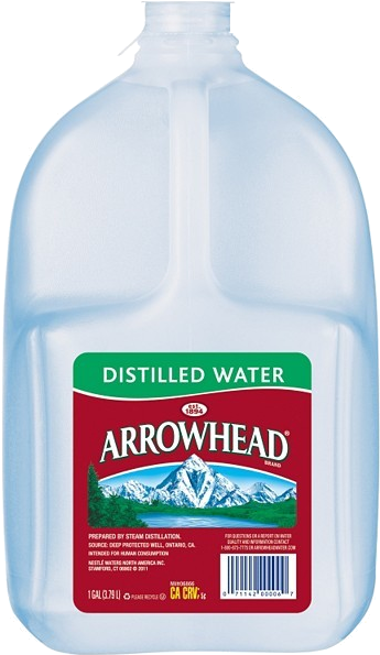 Distilled-water - Arrowhead Distilled Water (600x600), Png Download