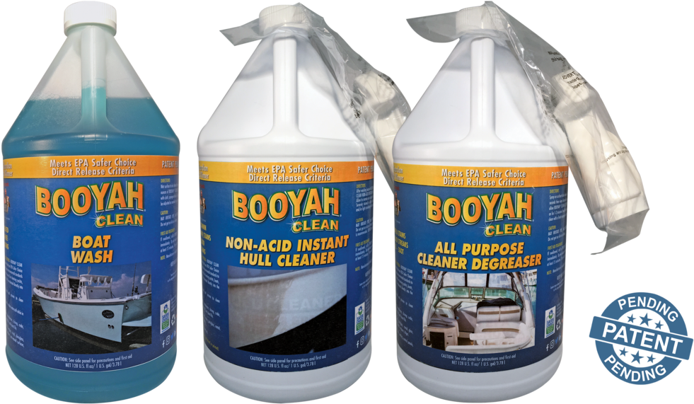 Gallon Trio - Booyah Clean Boat Cleaning Gallon Duo Vlb200g (1024x588), Png Download