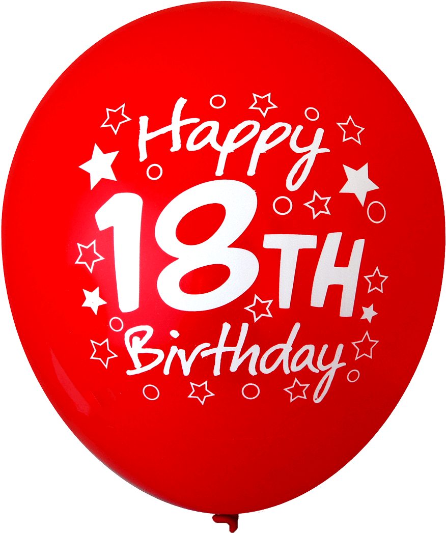 Happy 18th Birthday Balloons - Great Place To Work Badge (876x1152), Png Download