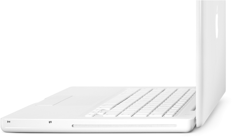 Apple Macbook White 2009-05 - Apple White Macbook 2008 (829x490), Png Download