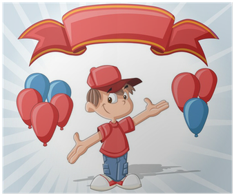 Póster Muchacho Lindo En Una Fiesta De Cumpleaños Con - Birthday (400x400), Png Download