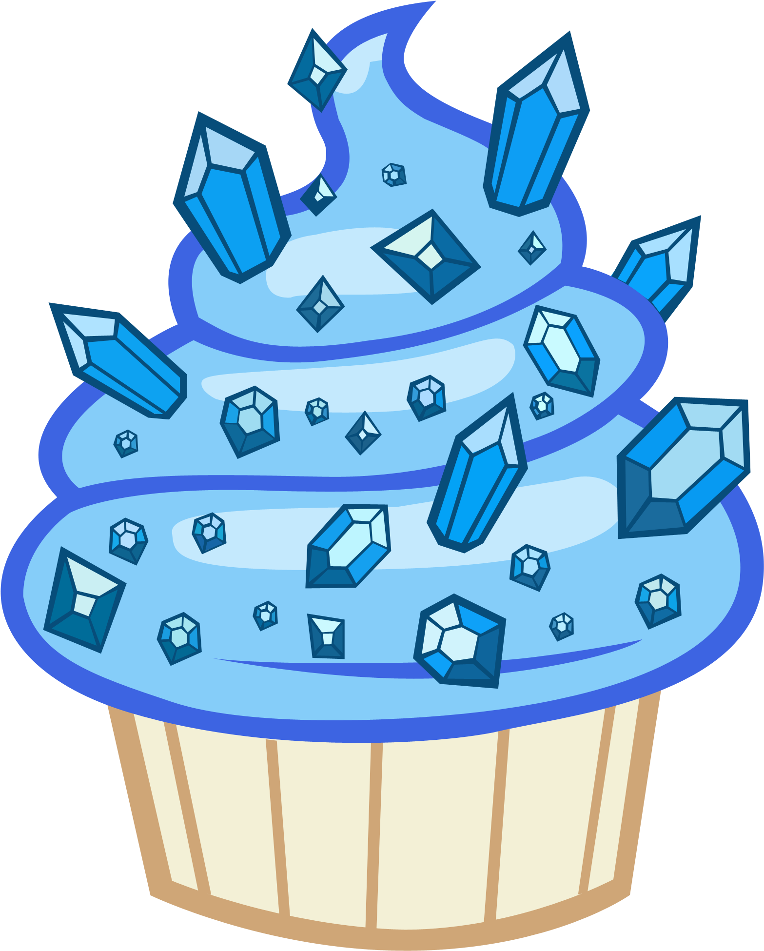 Sapphire Cupcake, Secret Of My Excess, Simple Background, - Pinkie Pie (3500x1969), Png Download