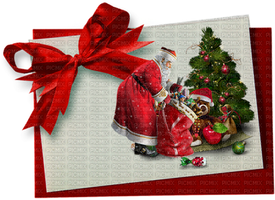 Minou Christmas Background Julkort Red White Deco - Sankt-teddybär- U. Baum Weihnachtskarte Karte (400x302), Png Download