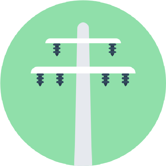 Electric-tower - Electricity (612x792), Png Download