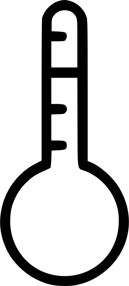 Thermometer Hot Heat Summer - Celsius (444x980), Png Download