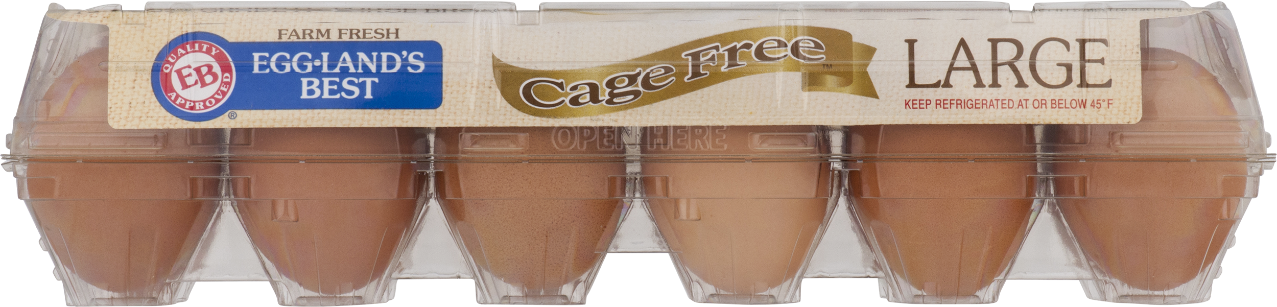 Egg Lands Best Egg Whites, 100% Liquid - 16 Oz (2500x601), Png Download