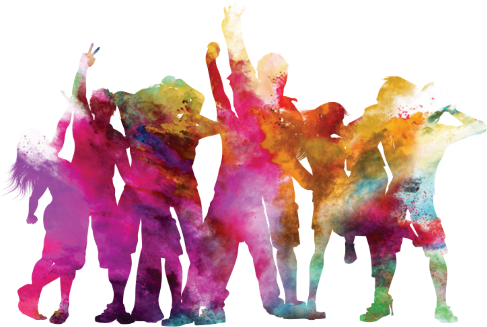 El Hombre De Color Es El Elemento Del Festival De La - Figuras Coloridas Png (2200x1427), Png Download