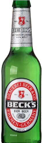 Beck's Beer Bottles (12 Pack) (330ml) (312x500), Png Download