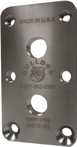 37 Mm Offset Plate, Stainless Steel - Stainless Steel (500x500), Png Download