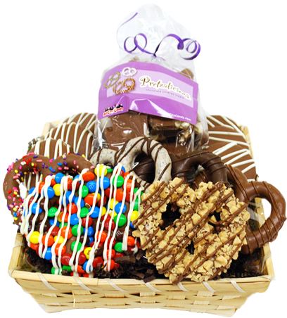 Dreamy Delight Gourmet Chocolate Covered Treats Gift - Candy Basket Png (500x500), Png Download