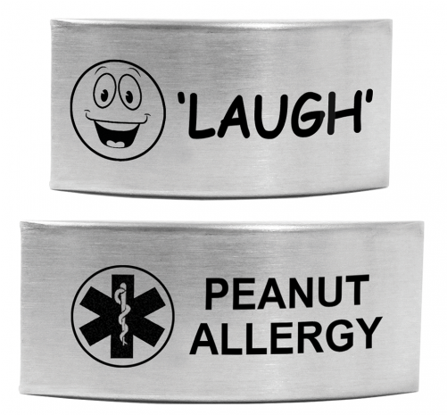 Stainless Steel Plate For Klikit Bands - Engraved Stainless Steel Plate - Large (500x588), Png Download