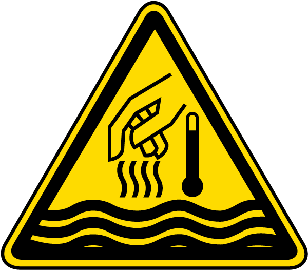 Hot Liquid And Steam Warning Label - Safety Sign Explosion (600x526), Png Download