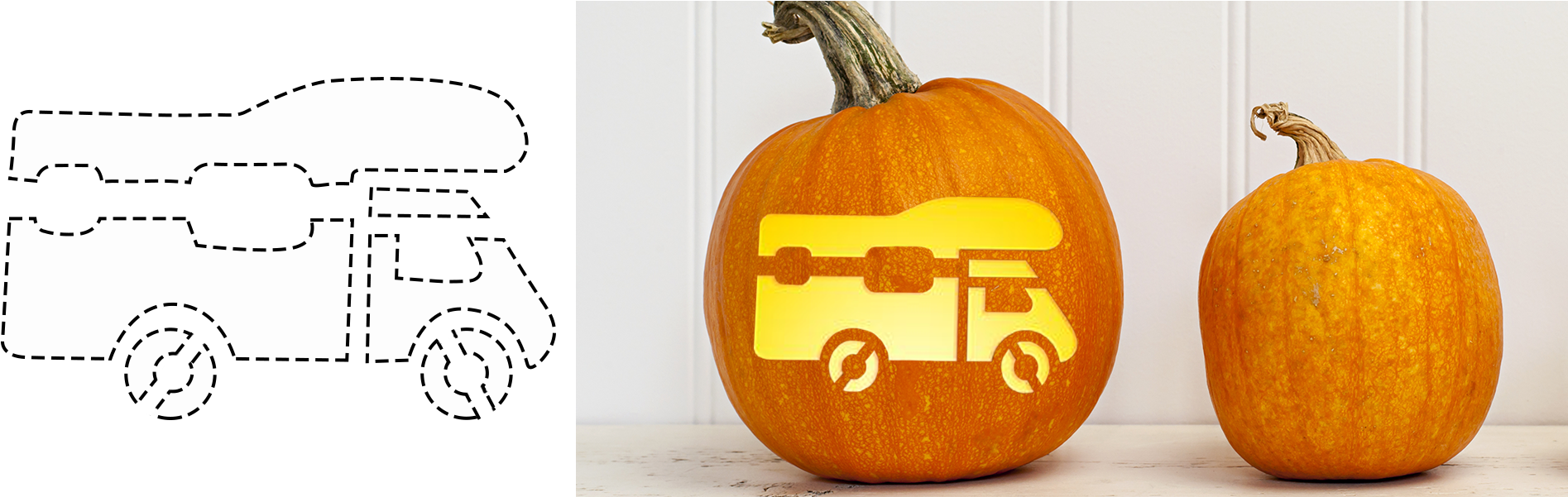 This One Is The Standard Motorhome Symbol - Squash Farm Stand Yellow Label Wall Decal Rustic Kitchen (1920x600), Png Download