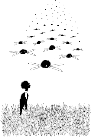 I Saw Drones - Silhouette (522x455), Png Download