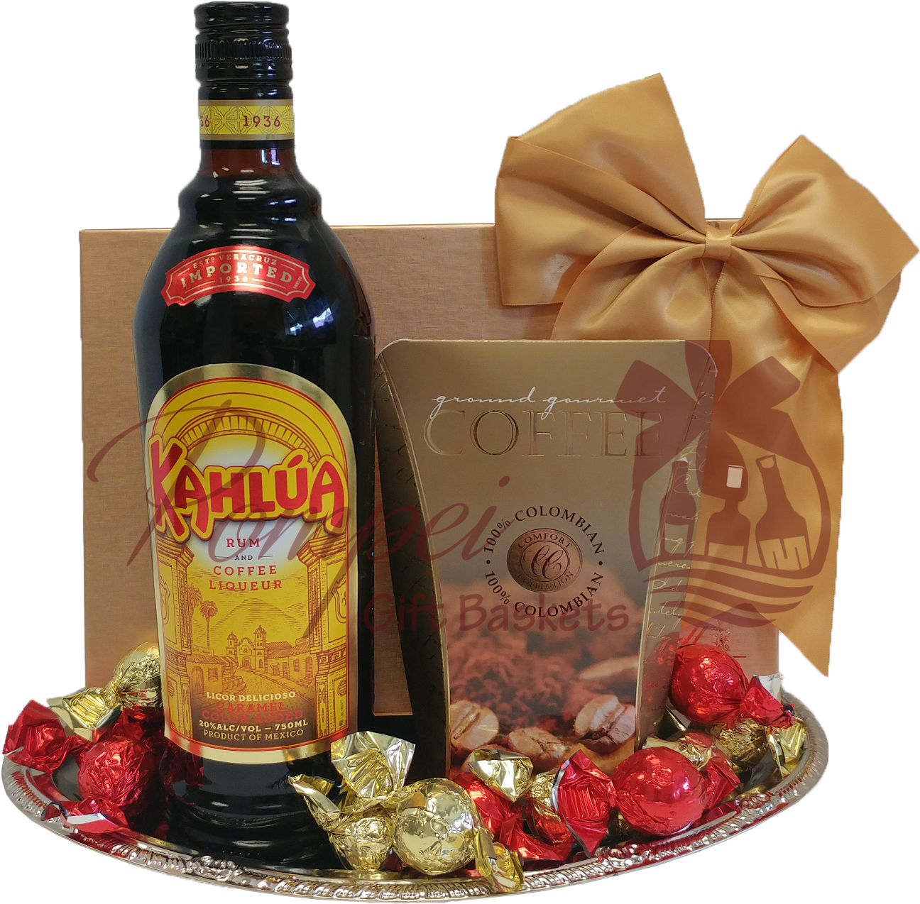 Klassic Kahlua Liqueur Gift Basket, Kahlua Gift Basket, - Gift Basket (1494x1992), Png Download