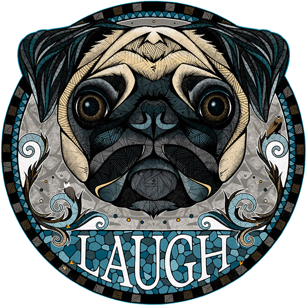 Printable Size About 80 X 80 Cm, 300 Dpibecause A Lot - Andreas Preis Pug (600x600), Png Download