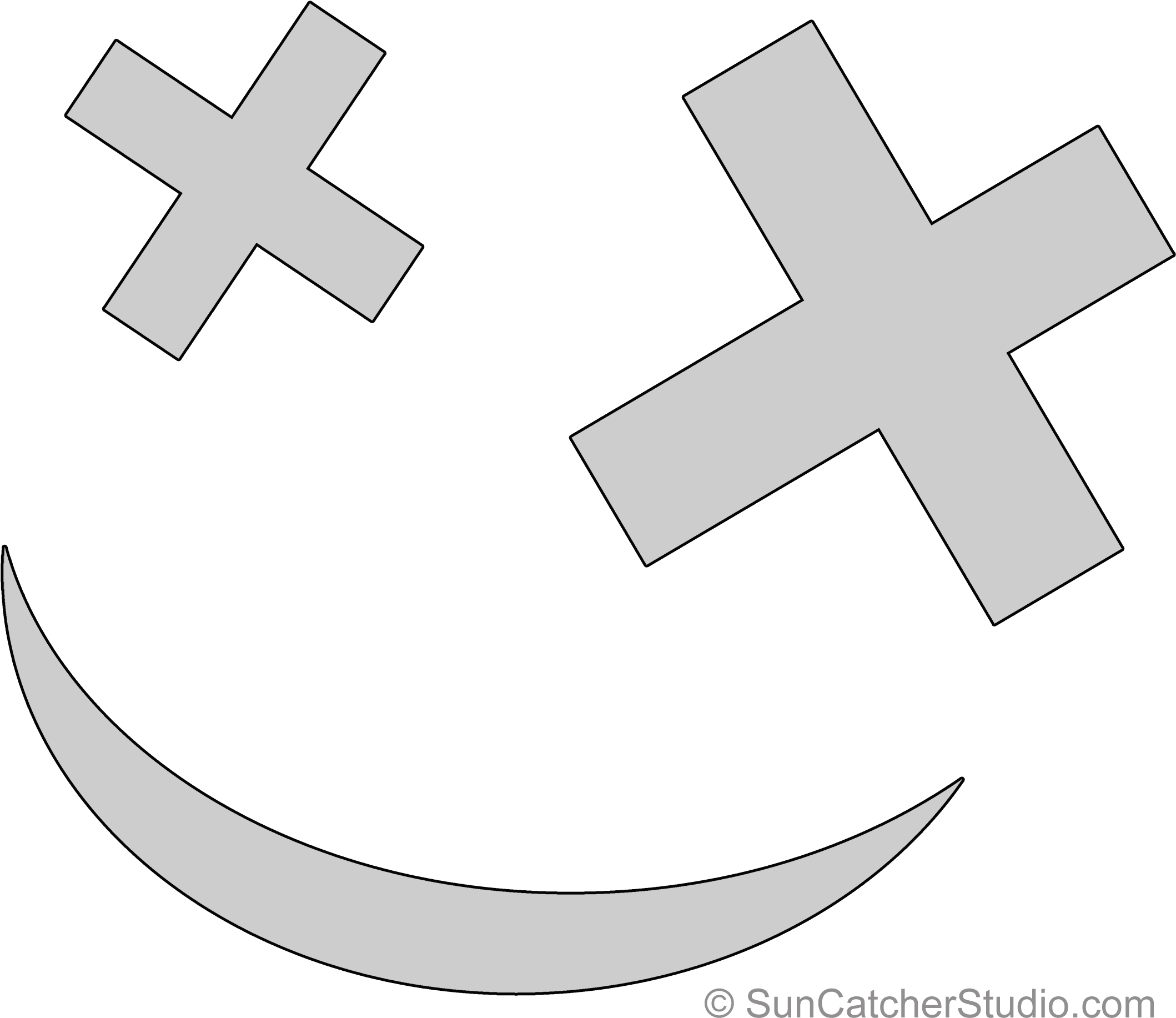 Pumpkin Carving Stencil Pattern - Pattern (2300x1947), Png Download